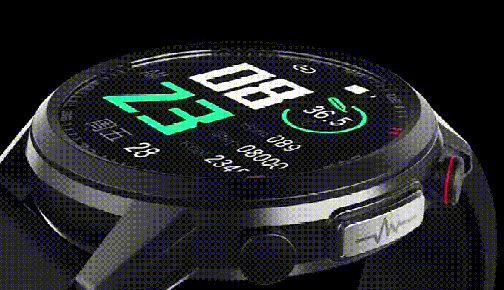 Men's smartwatch with sleek design, heart rate, and glucose monitoring features, ideal for fitness and style-conscious men.