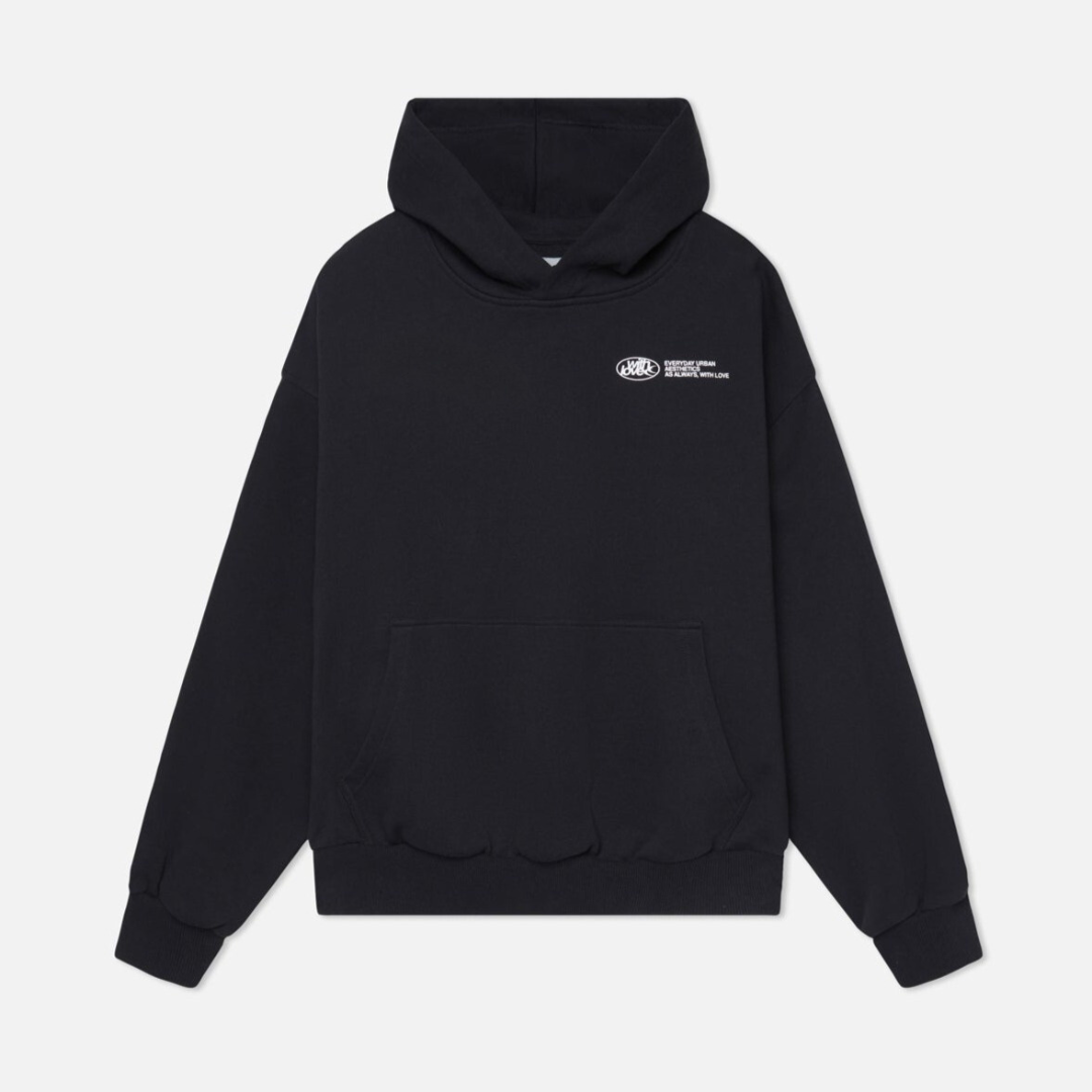 "Men's winter hoodie front view in grey, showing modern design and cozy fit. Perfect for staying warm and stylish."