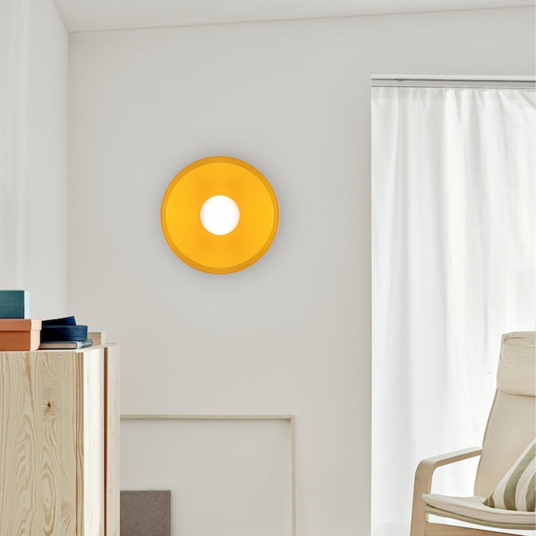 "Minimal flush mount ceiling light with frosted shade, sleek finish, offers soft illumination; ideal for modern and tradition