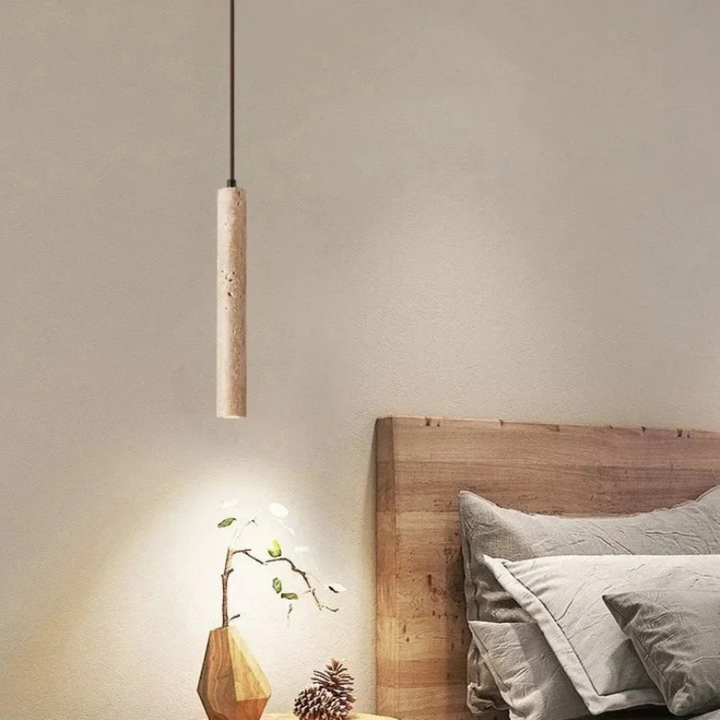 Contemporary minimalist LED chandelier, Wabi-Sabi style, suitable for dining room, living room, and modern decor.