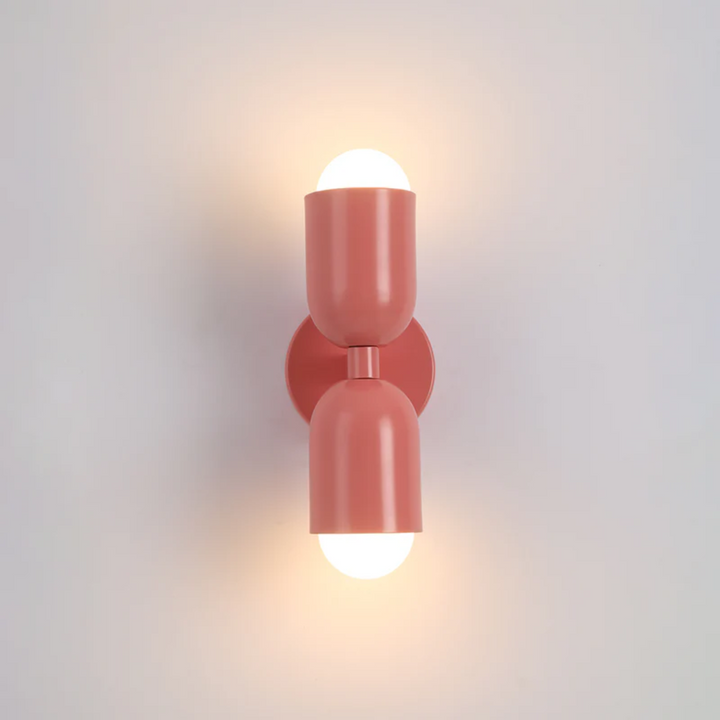 Artistic ColorWave double-sided LED wall lamp creating a stunning visual effect with its modern ambient light.