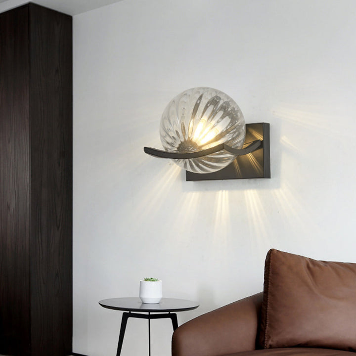 Pearl White LED wall lamp with a minimalist design for modern homes.