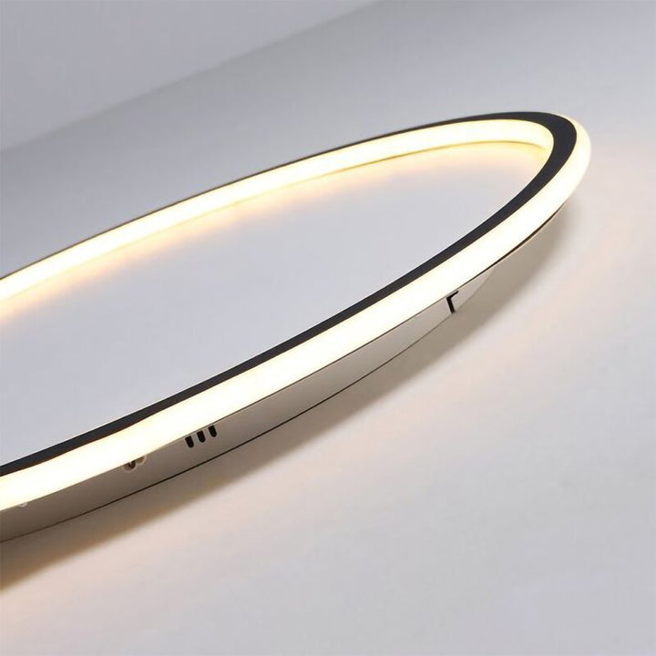 "Modern Nordic LED Ceiling Light with minimalist round flush mount design, providing soft even illumination for modern interi