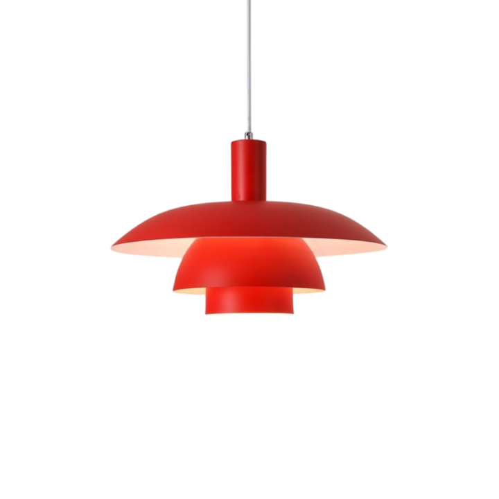 "Modern Scandinavian pendant light with sleek design, providing ambient LED glow, ideal for stylish home interiors."