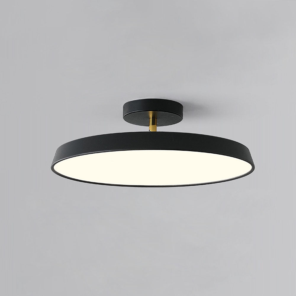 "Modern semi-flush ceiling light with sleek design, adjustable tones, and energy-efficient LED, perfect for any room ambiance