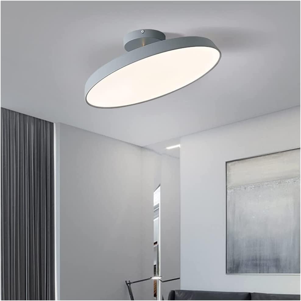 "Modern semi-flush ceiling light with sleek design, adjustable tones, and energy-efficient LED, perfect for any room ambiance