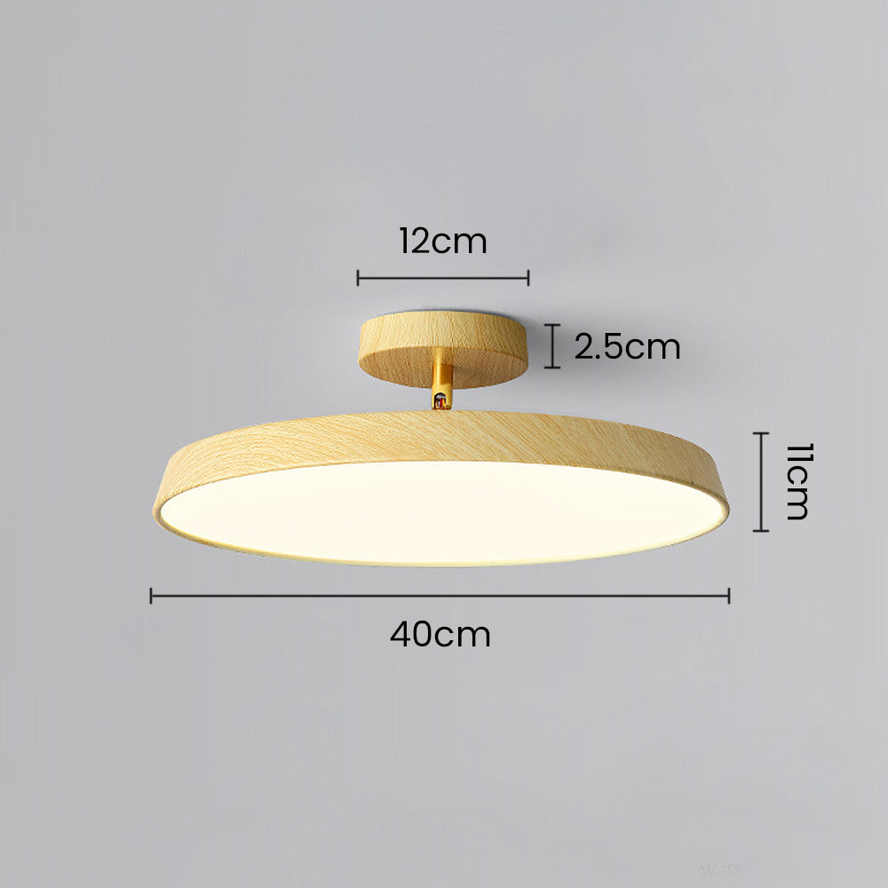 "Modern semi-flush ceiling light with sleek design, adjustable tones, and energy-efficient LED, perfect for any room ambiance