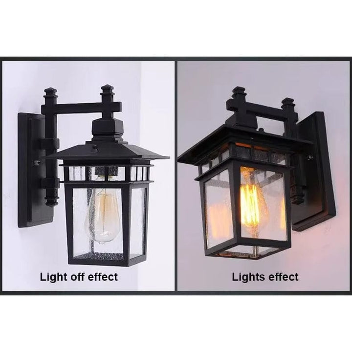 "Modern waterproof outdoor wall light with sleek design, ideal for garden or entrance, weather-resistant and versatile."