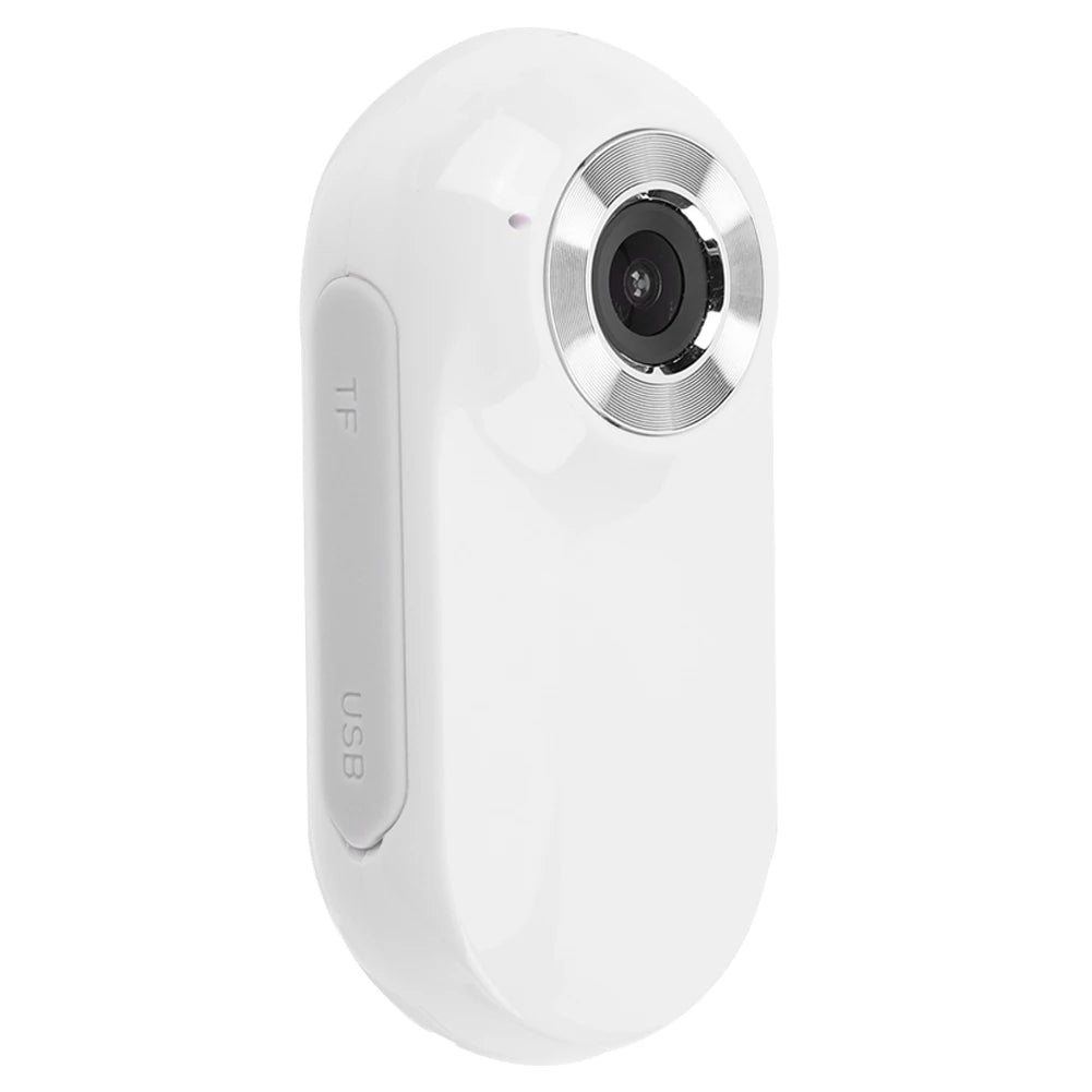 "Pet collar camera with 160° wide-angle lens and HD 1080P video, designed for cats and dogs, fits comfortably on collars."