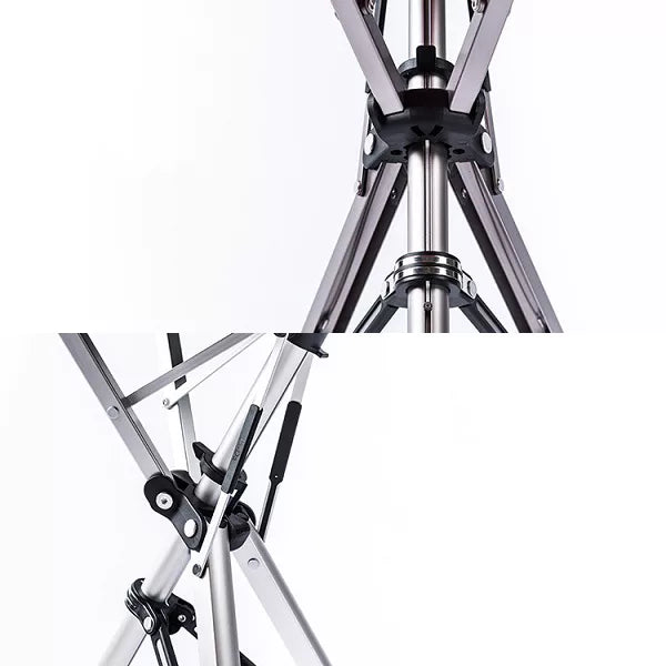 "Portable folding walking cane with seat, lightweight aluminum frame, tripod base, ergonomic handle for stability and comfort