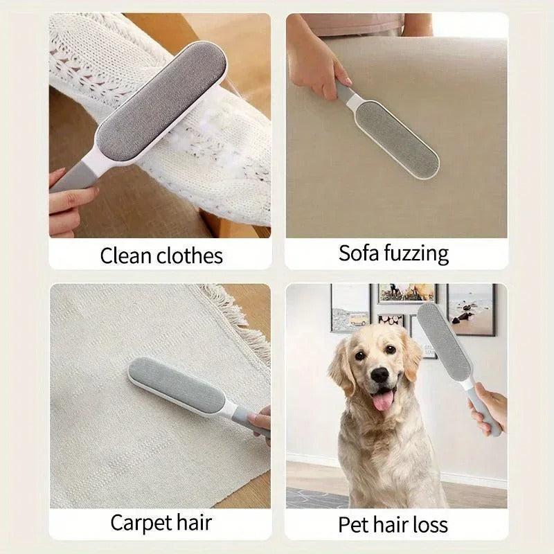 Reusable microfiber dust brush with soft bristles, ideal for cleaning dust, lint, and pet hair from various surfaces efficien