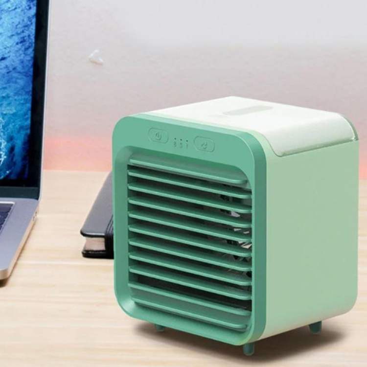 "Sleek, compact portable air conditioner with adjustable cooling, ideal for small spaces and seamless modern design integrati