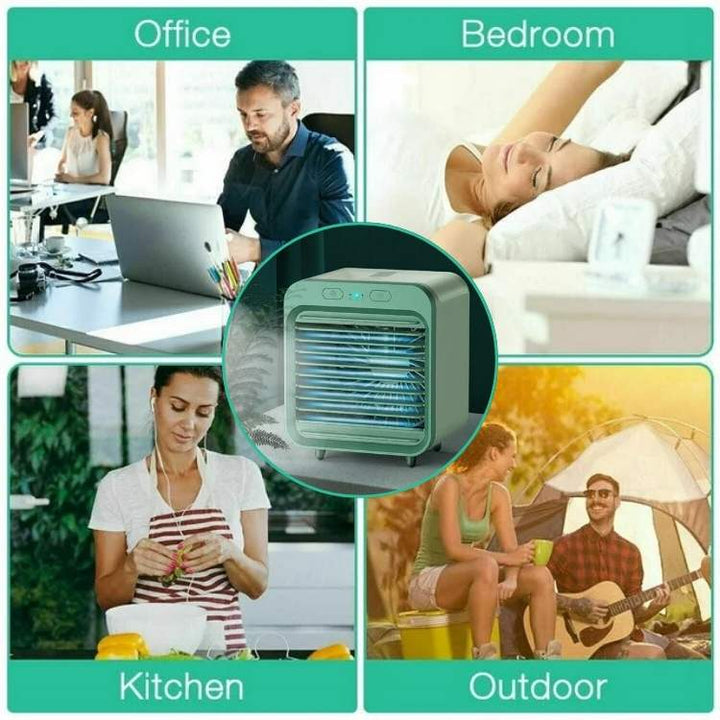 "Sleek, compact portable air conditioner with adjustable cooling, ideal for small spaces and seamless modern design integrati