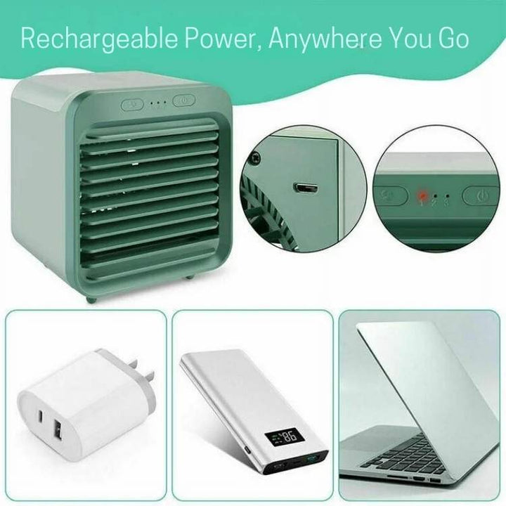 "Sleek, compact portable air conditioner with adjustable cooling, ideal for small spaces and seamless modern design integrati