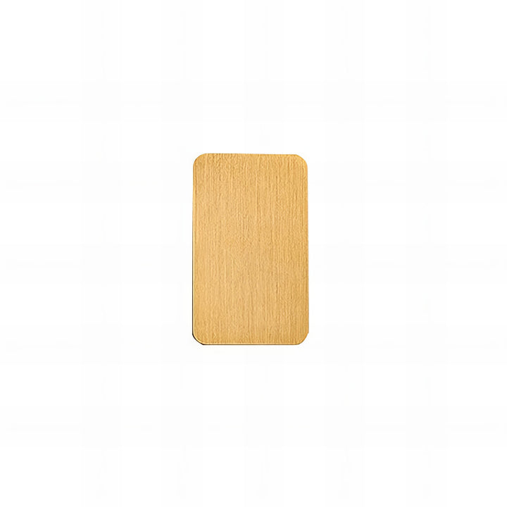 "Sleek indoor LED wall lamp with a modern rectangular design, featuring smooth finishes and warm illumination for elegant dec