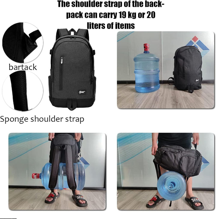 Essential slim 15.6" laptop backpack for efficient organization of work, travel, and school supplies.