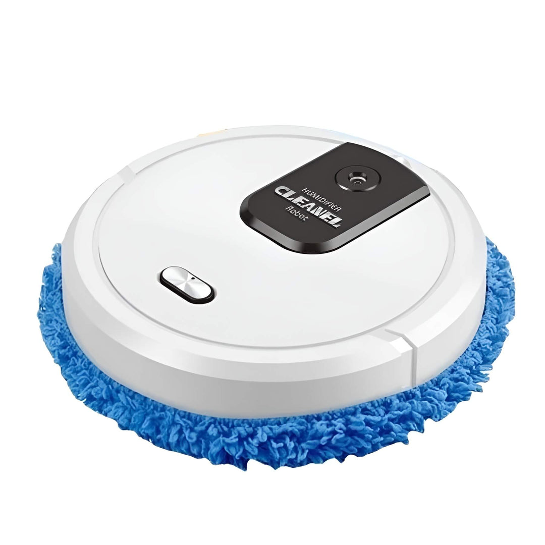 "Smart Mop robot with smart navigation, advanced cleaning features on tile floor, ideal for effortless home cleaning."