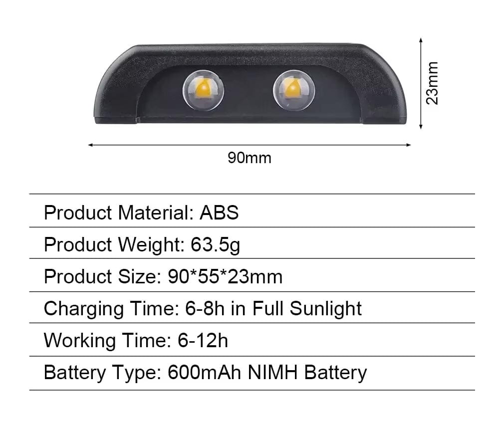 Solar LED Outdoor Wall Light, IP65 waterproof, warm white glow, durable ABS, eco-friendly for gates, doorways, patios.