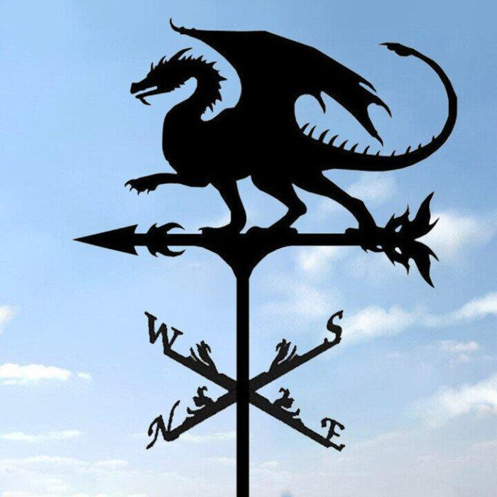 Decorative garden weather vane, a stylish roof accent & wind direction indicator for outdoor spaces.