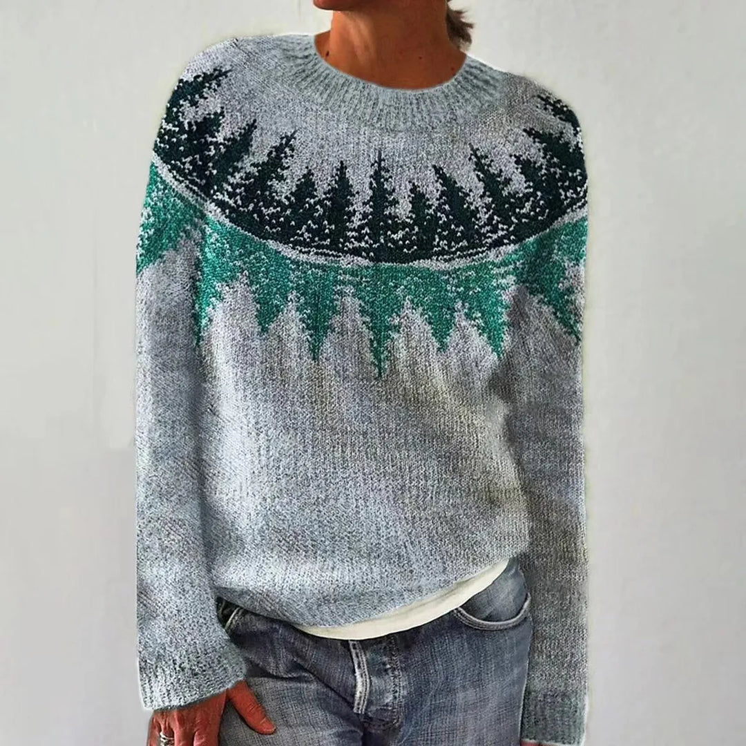 Relaxed fit women's sleek pullover sweater, a modern and comfortable choice for versatile casual styling.