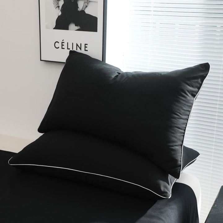 "Ultra-soft bed sheet set with elegant quilted texture, available in double, queen, king sizes for luxurious comfort."