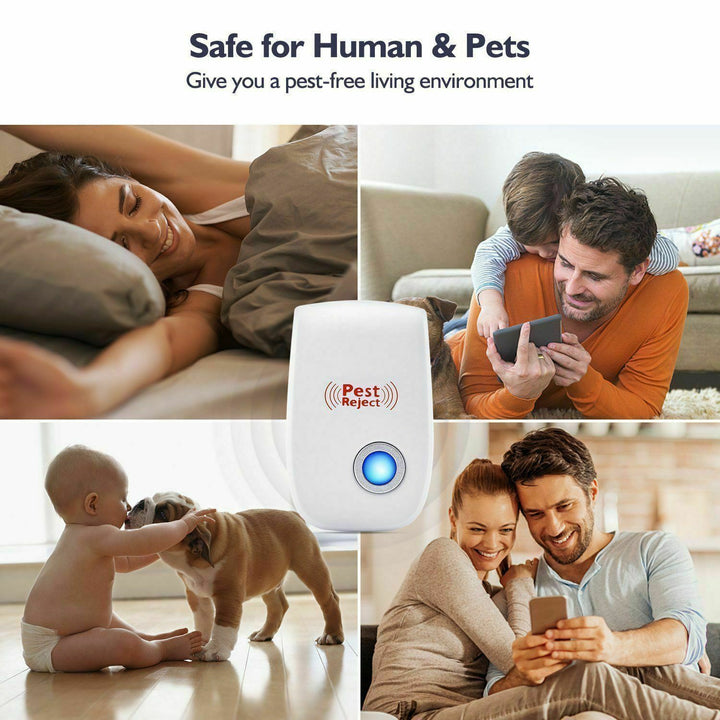 "Ultrasonic squirrel repeller device for outdoor pest control, eco-friendly, silent, blends into garden décor, effective"
