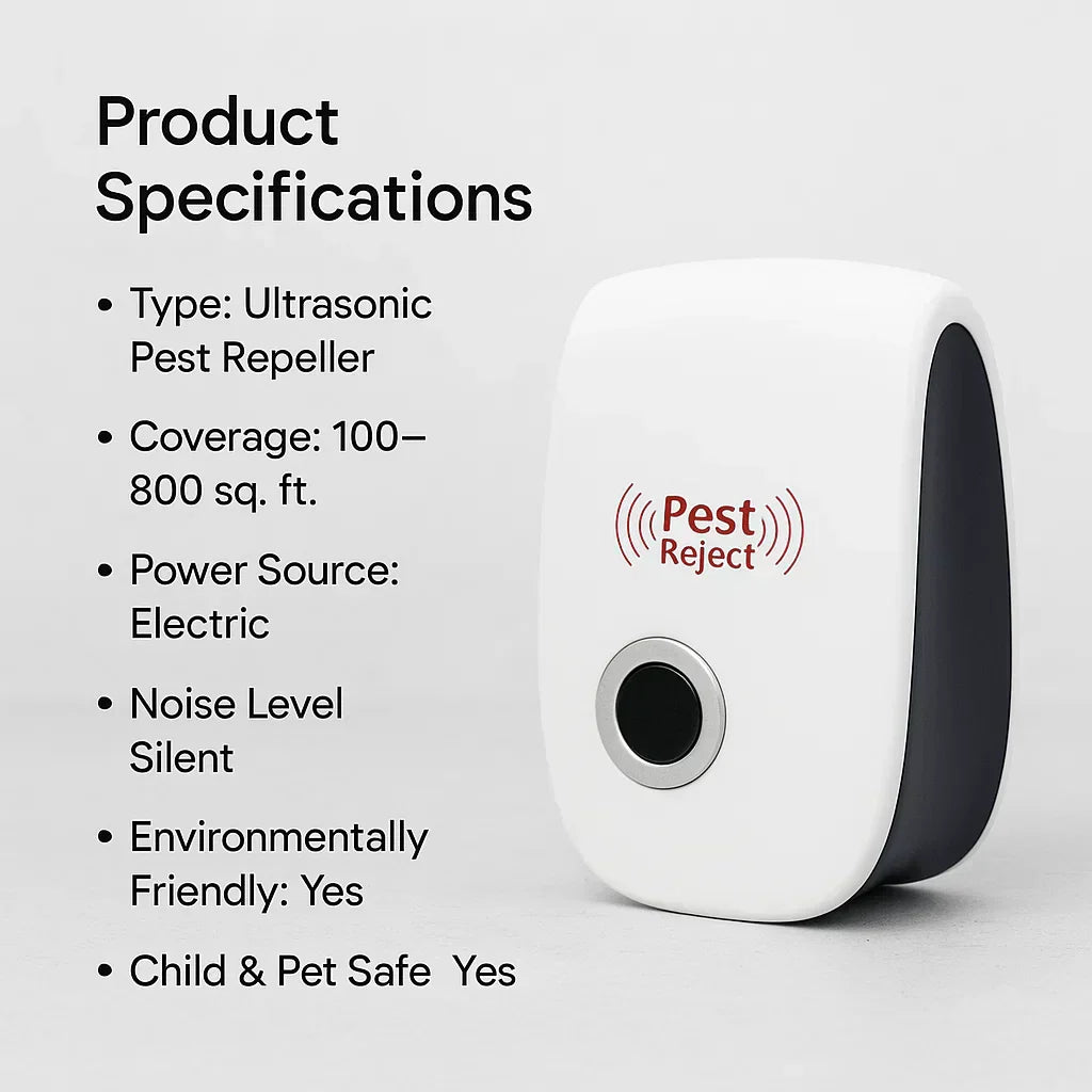 "Ultrasonic squirrel repeller device for outdoor pest control, eco-friendly, silent, blends into garden décor, effective"
