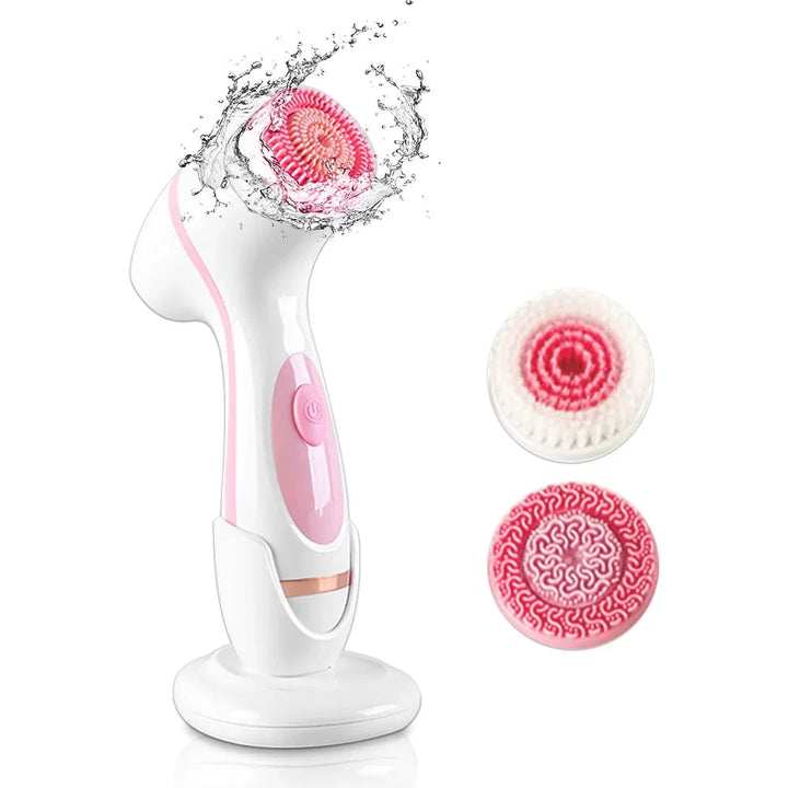 Unisex 3-in-1 sonic facial cleanser & spa system for deep cleansing, exfoliation, and face massage.