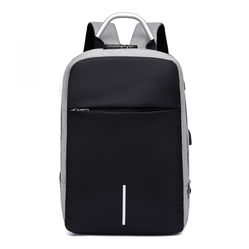 Stylish unisex anti-theft backpack, water-resistant & comfortable. Features USB charging for modern travelers.