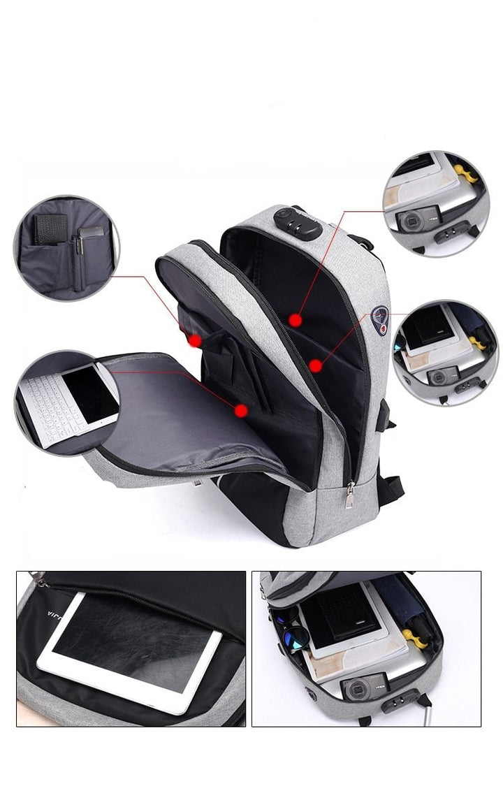 Secure black laptop bag featuring hidden zipper design & water resistance, perfect for daily commuting.