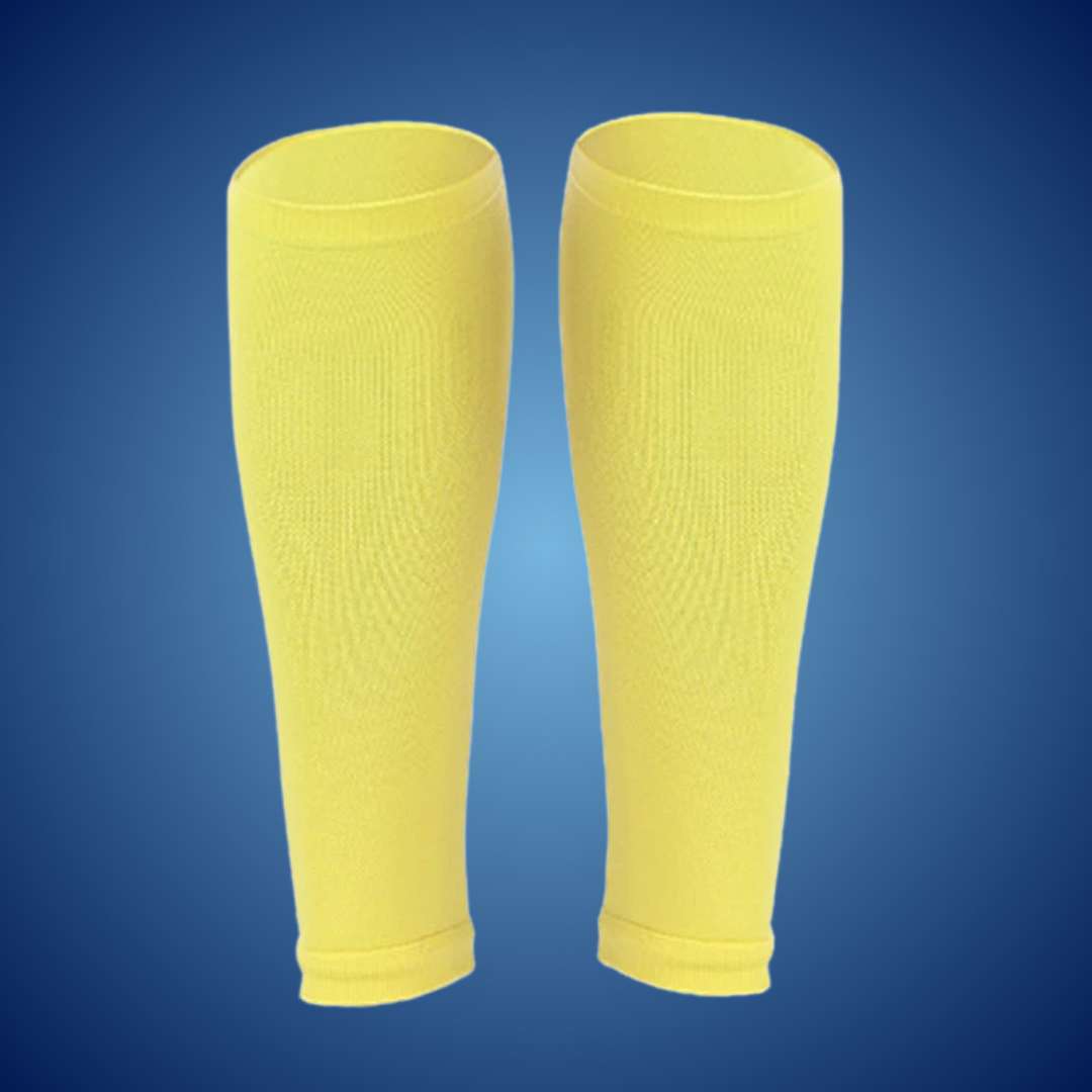 "Unisex calf compression sleeves in sleek design for enhanced circulation, available in various colors for pain relief and co