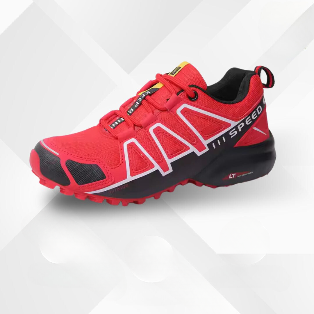 Comfort-focused unisex trail shoes, ergonomically designed with supportive cushioning.