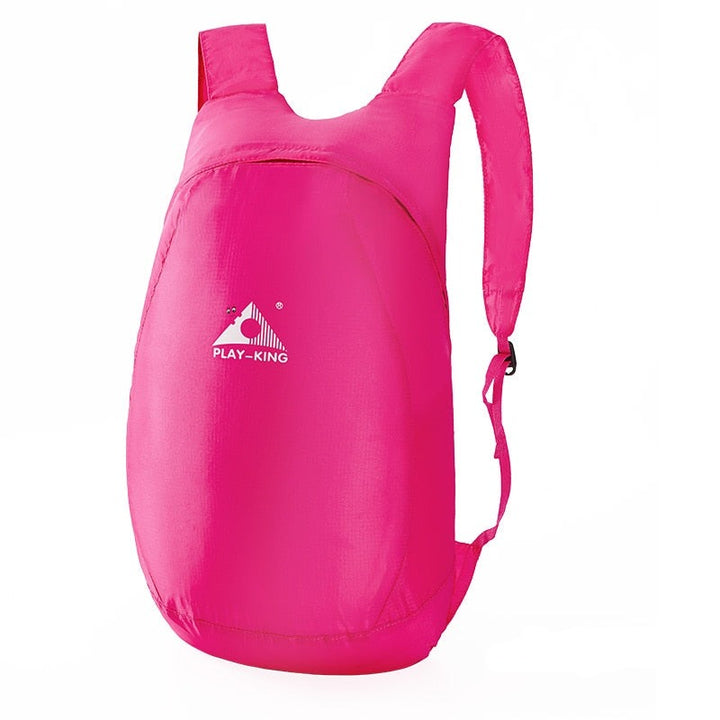 Water-resistant 20L foldable backpack, lightweight, compact daypack for hiking & travel.
