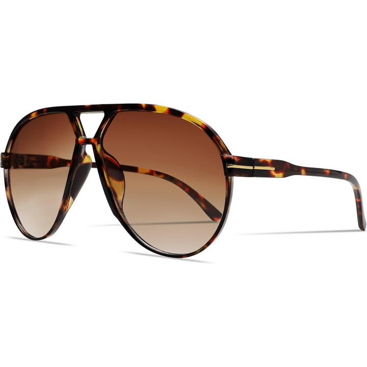 Unisex retro oversized aviator sunglasses, 70s style, perfect for a vintage fashion look.