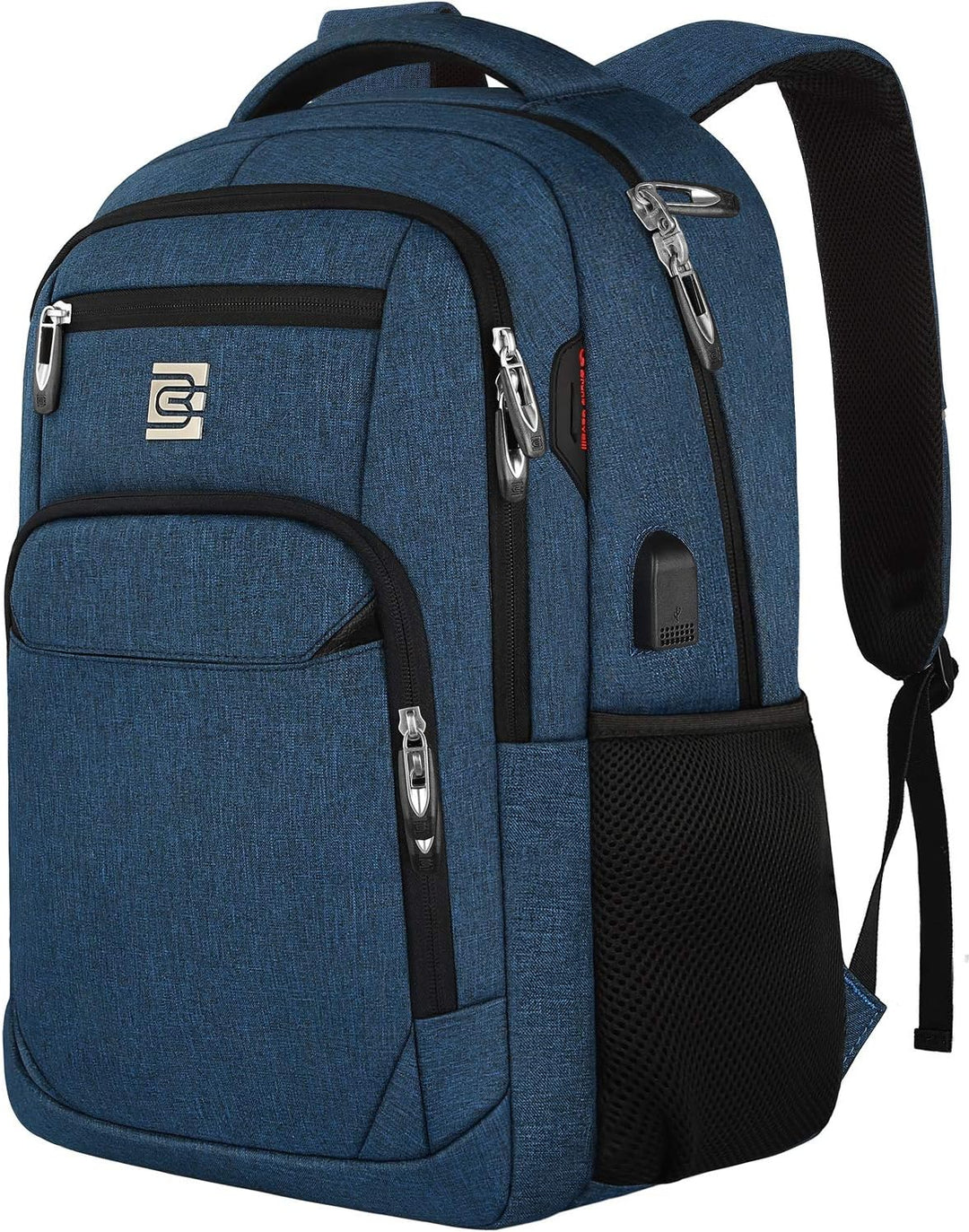 High-security anti-theft laptop backpack, USB charging, water-resistant, perfect for daily use.