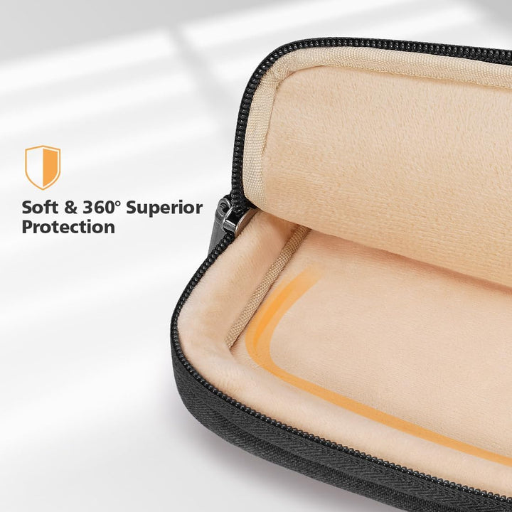 Unisex water-resistant laptop bag, 360° padded protection, comfortable shoulder strap.