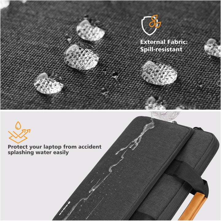 Everyday unisex water-resistant laptop bag with 360° protective padding for school & office.