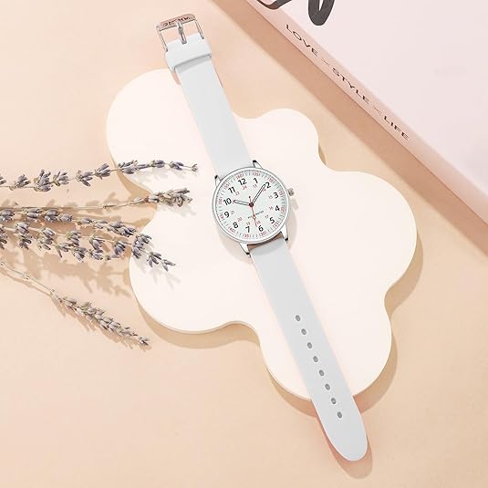 Professional healthcare nurse watch, waterproof, analog display, essential second hand.
