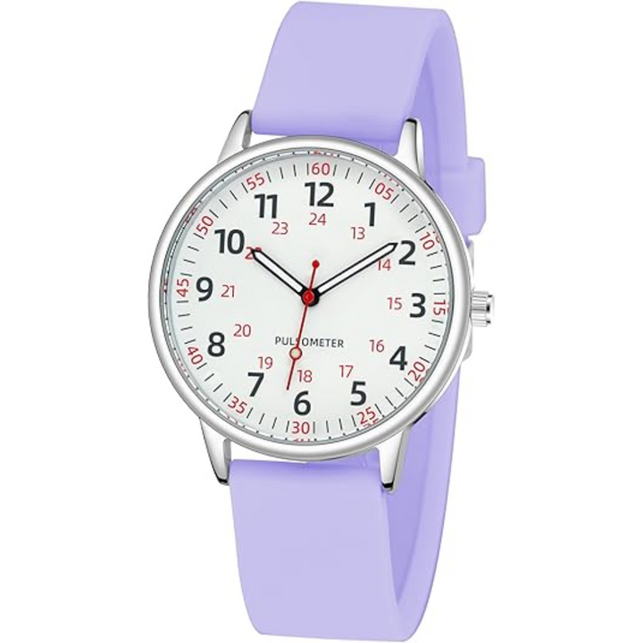 Reliable waterproof analog nurse watch, essential second hand for medical timing.
