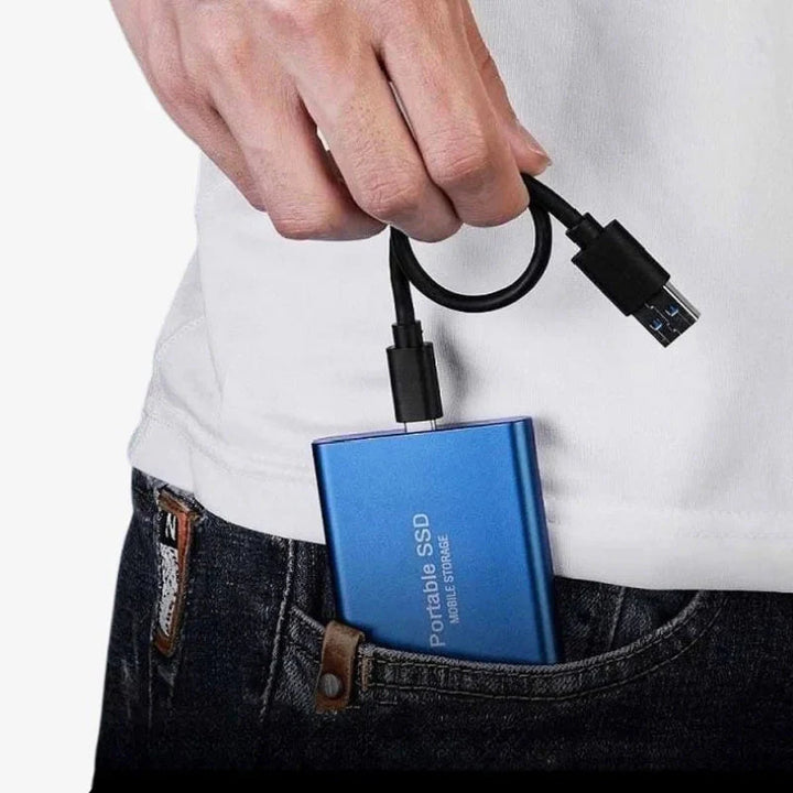 64GB Portable SSD External Hard Drive - Ultra-Fast Aluminum