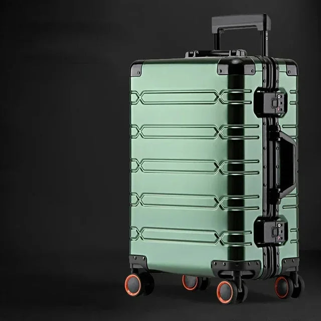 Ultra-durable yet lightweight Vienna Voyager aluminum-magnesium hardshell luggage for reliable travel.