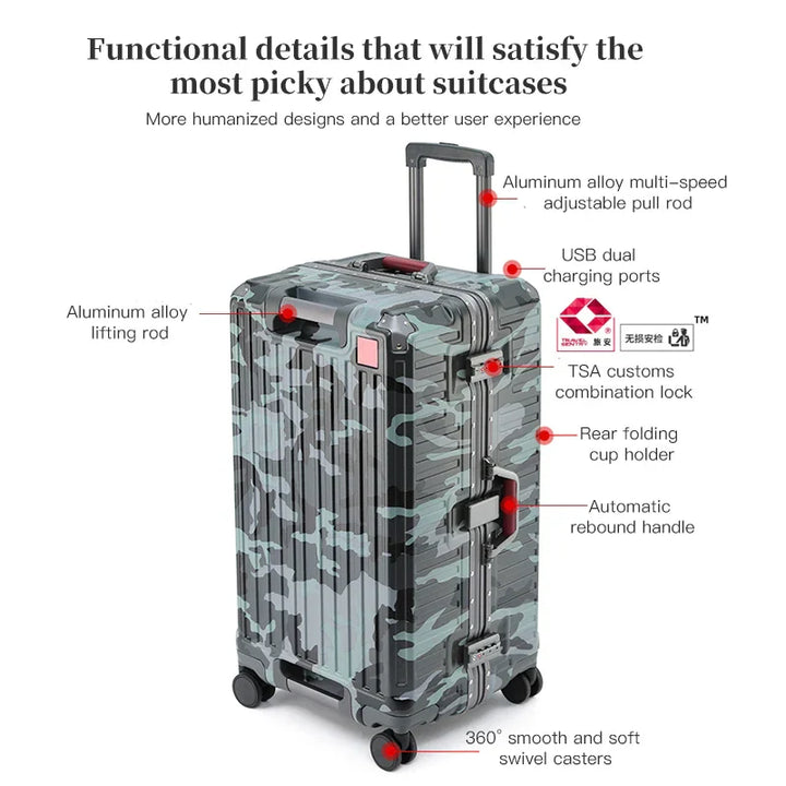 Durable hard shell Zagreb suitcase, protecting your belongings during business travel or vacation.