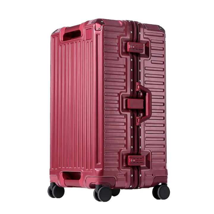 Reliable wide grip hard shell suitcase, ensuring your items are secure for any travel destination.