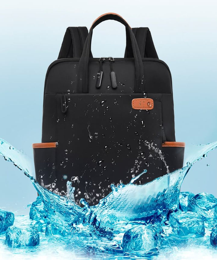Secure women's travel backpack. Anti-theft, water-resistant, and stylish for modern journeys.