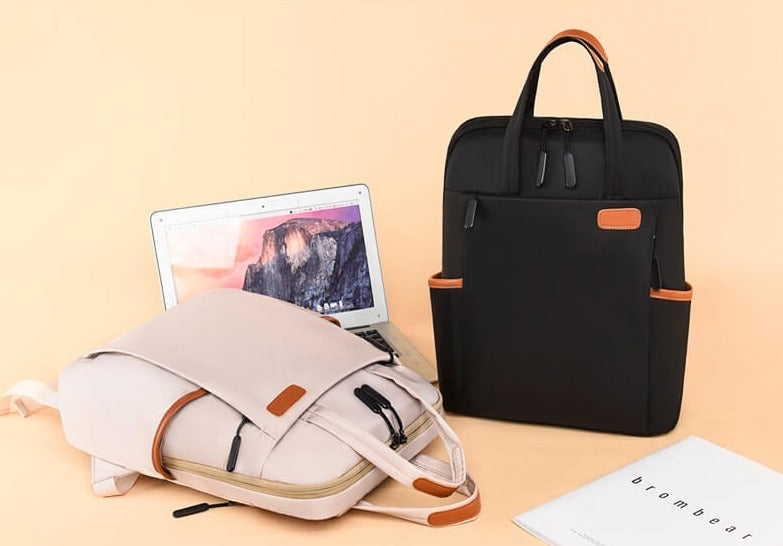 Lightweight anti-theft backpack for women's daily commute. Water-resistant and practical.