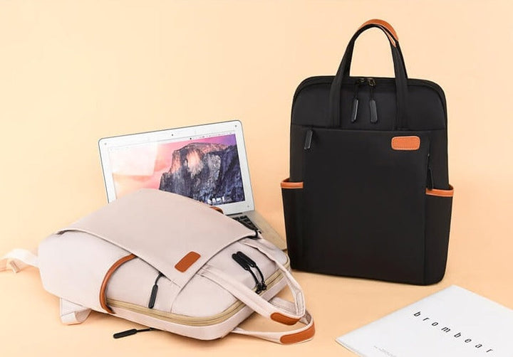 Lightweight anti-theft backpack for women's daily commute. Water-resistant and practical.