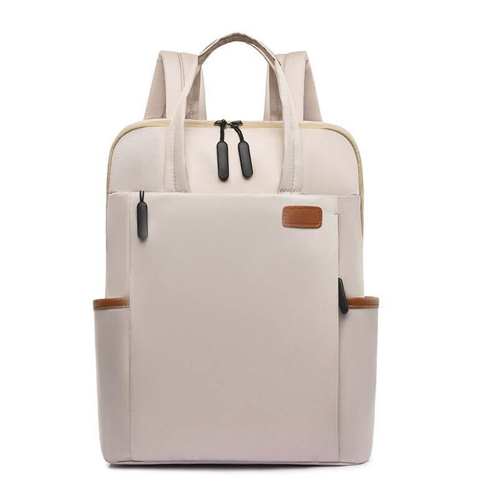 Stylish women's anti-theft travel backpack, water-resistant for daily commute or school.