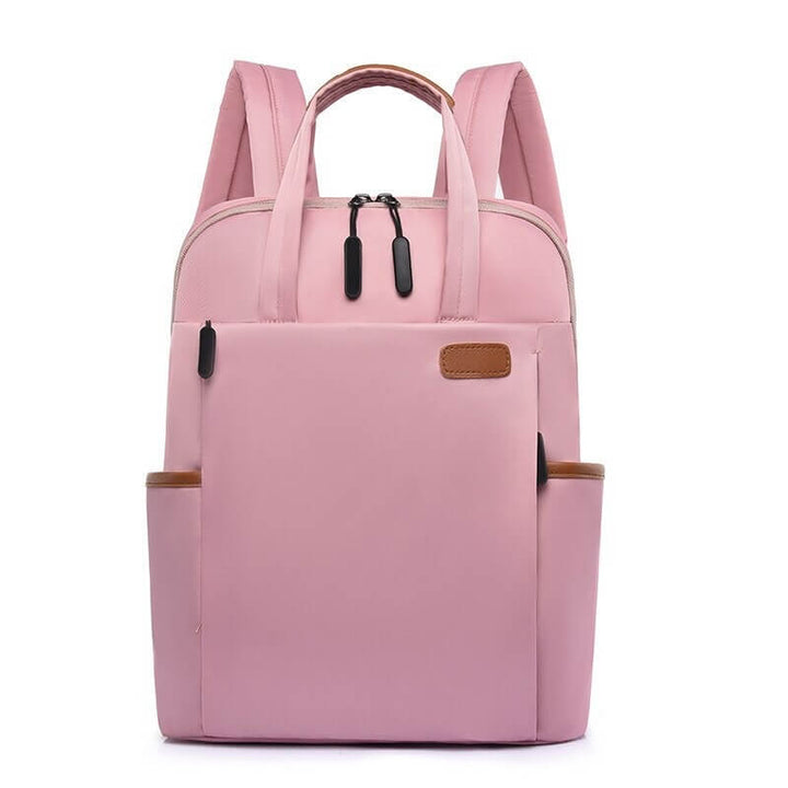 Lightweight women's travel backpack, anti-theft design, water-resistant for all adventures.