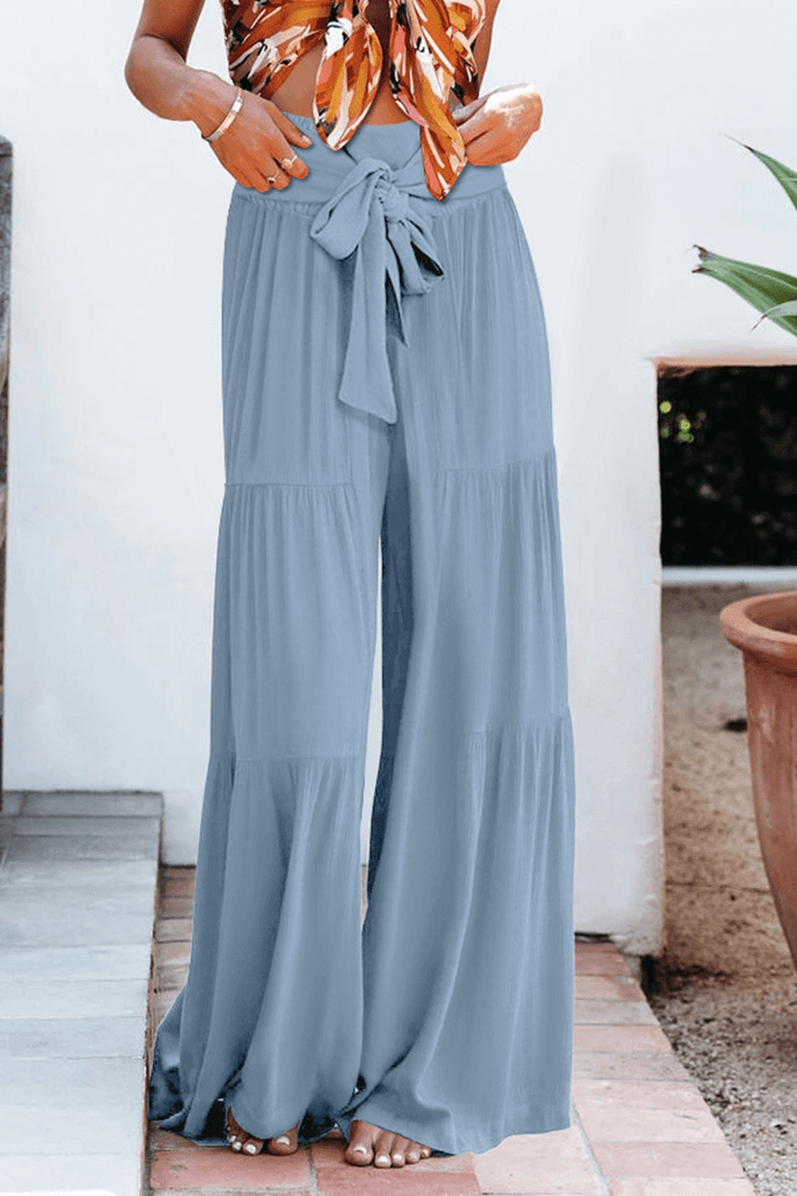 Elegant high waist wide leg pants, women's fashion, loose fit for ultimate comfort.