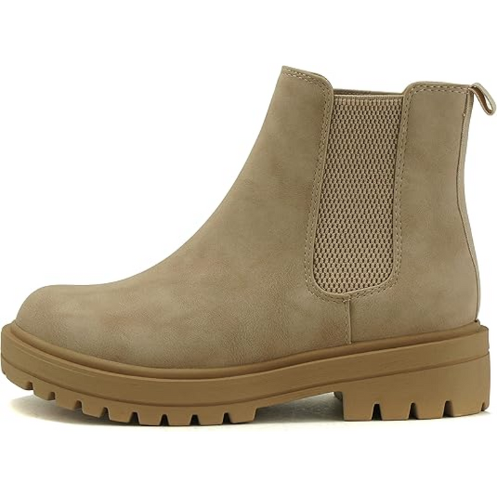 Chic Chelsea ankle boots for women, featuring a comfortable low heel design.